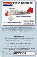 Monogram F11C2 Goshawk 1930s USN Fighter Plastic Model Airplane Kit 1/72 Scale #4