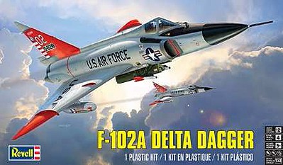 Revell-Monogram F102A Delta Dagger Fighter Plastic Model Airplane Kit 1/48 Scale #5869