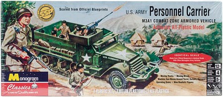 Revell-Monogram Person Carrier Half Track Plastic Model Military Vehicle Kit 1/35 Scale #850035