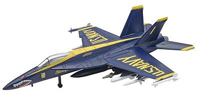Revell-Monogram F/A-18 Super Hornet Blue Angels Snap Tite Plastic Model Aircraft Kit 1/100 Scale #851379