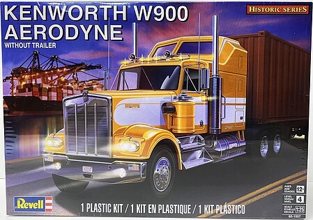 Revell-Monogram Kenworth W900 Plastic Model Truck Kit 1/25 Scale #851507