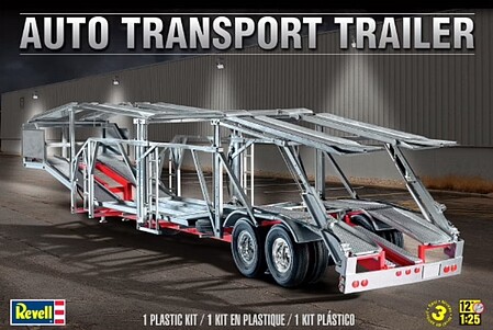 Revell-Monogram Auto Transport Trailer Plastic Model Trailer Kit 1/25 Scale #851509