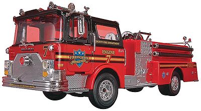 Revell-Monogram Fire Truck Snap Tite Plastic Model Vehicle Kit 1/32 Scale #851945