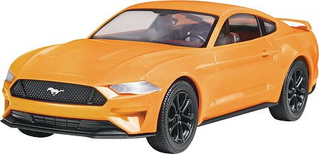 Ford Mustang GT Orange Snap Together Painted Plastic Model Kit (Skill Level  1) by Airfix Quickbuild