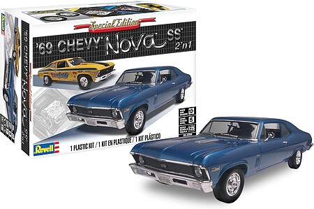 Revell-Monogram 1969 Chevy Nova SS Plastic Model Car Kit 1/25 Scale #852098