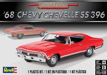 Revell-Monogram 1968 Chevelle SS 396 Plastic Model Car Kit 1/25 Scale #854445
