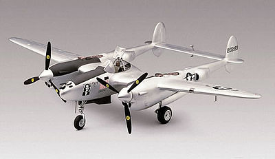 Revell-Monogram P-38J Lightning Plastic Model Airplane Kit 1/48 Scale #855479