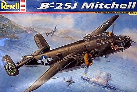 Revell-Monogram B25J Mitchell Bomber Plastic Model Airplane Kit 1/48 Scale #855512