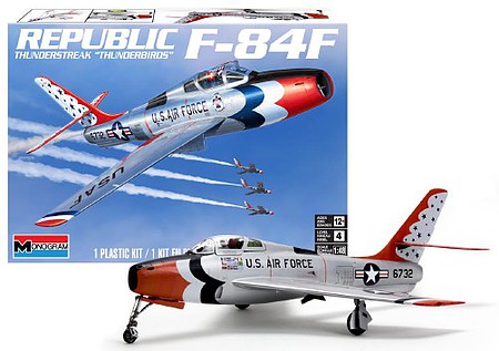 Revell-Monogram F-84F Thunderstreak Thunderbirds Plastic Model Airplane Kit 1/48 Scale #855996