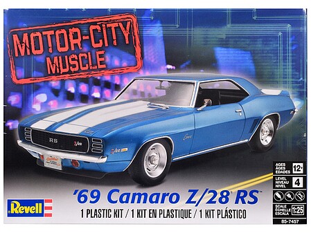  AMT 1968 Chevy Camaro Z/28 1:25 Scale Model Kit : Arts