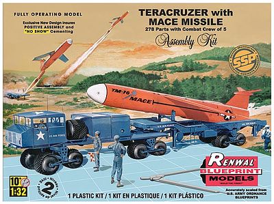 Revell-Monogram Teracruzer with Mace Missile Plastic Model Military Vehicle Kit 1/32 Scale #857812
