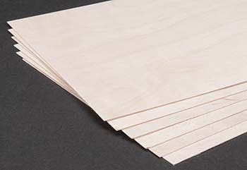 Revell-Monogram Birch Plywood .4mm 1/64x6x12 (6)