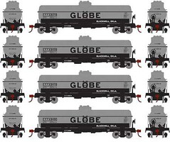 Roundhouse HO 1-Dome Tank, Globe Oil #1 (4) Roundhouse HO 1-Dome Tank, Globe Oil #1 (4)