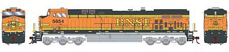 Roundhouse HO AC4400CW, BNSF/Faded #5654