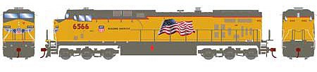 Roundhouse HO AC4400CW, UP/Flag Repaint #6566
