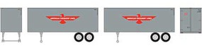 Roundhouse HO 25' Trailers, APL (2) Roundhouse HO 25' Trailers, APL (2)