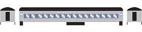 Roundhouse HO Heavyweight Round Roof Coach, SF #3005 Roundhouse HO Heavyweight Round Roof Coach, SF #3005