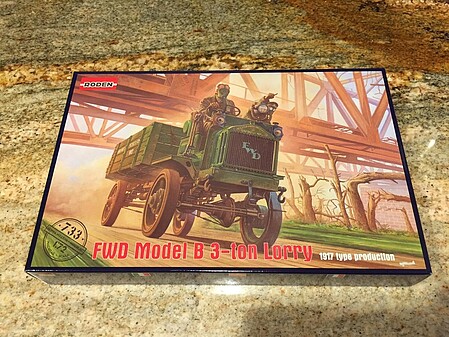 Roden FWD Model B 3-Ton Lorry Plastic Model Military Vehicle Kit 1/72 Scale #733
