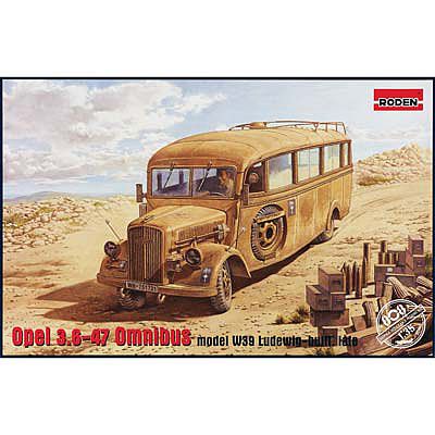 Details about   Roden 721 German Command Bus Opel Blitz Omnibus W39 Afrika Korps Model Kit 1/72