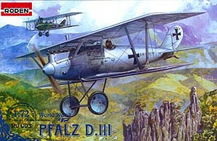 Roden Pfalz D.III Plastic Model Airplane Kit 1/72 Scale #rd0003