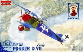 Fokker D.VII Early Plastic Model Airplane 1Kit 1/72 Scale #rd0025