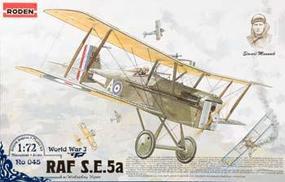 SE5A RAF with Wolseley Viper Plastic Model Airplane Kit 1/72 Scale #rd0045