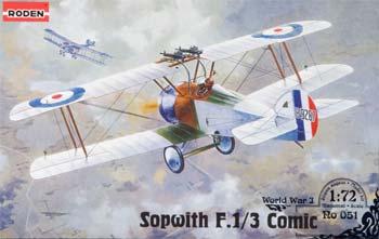 Roden Sopwith F.1/3 Comic Plastic Model Airplane kit 1/72 Scale #rd0051