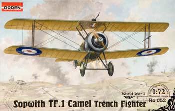 Roden TF.1 Camel Trench Fighter Plastic Model Airplane Kit 1/72 Scale #rd0052