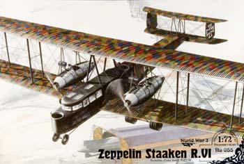 Roden Zeppelin Staaken R.VI Plastic Model Airplane Kit 1/72 Scale #rd0055
