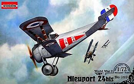 Roden Nieuport 24 Bis Plastic Model Airplane Kit 1/72 Scale #rd0059