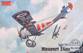 Nieuport 24 Bis Plastic Model Airplane Kit 1/72 Scale #rd0059
