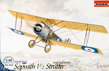 Roden Sopwith 1 1/2 Strutter Single Seat Bomber Plastic Model Airplane Kit 1/48 Scale #rd0404