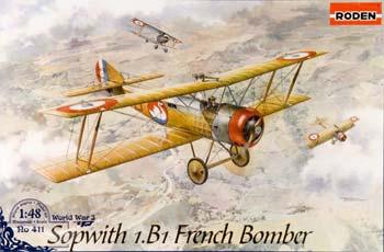 Roden Sopwith 1.B1 French Bomber Plastic Model Airplane Kit 1/48 Scale #rd0411