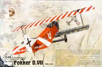 Roden Fokker D.VII OAW Early Plastic Model Airplane Kit 1/48 Scale #rd0420