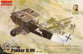 Roden Fokker D.VII ALB Early Plastic Model Airplane Kit 1/48 Scale #rd0421 Roden Fokker D.VII ALB Early Plastic Model Airplane Kit 1/48 Scale #rd0421
