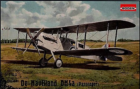 Roden De Havilland DH4a Passenger Plastic Model Airplane Kit - 1/48 Scale #rd0431