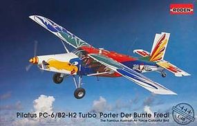 Roden Pilatus PC-6/B2-H2 Turbo Der Bunte Fredi Plastic Model Airplane Kit 1/48 Scale #rd044 Roden Pilatus PC-6/B2-H2 Turbo Der Bunte Fredi Plastic Model Airplane Kit 1/48 Scale #rd044