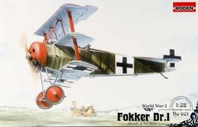 Roden Fokker Dr.1 Triplane Plastic Model Airplane Kit 1/32 Scale #rd0601