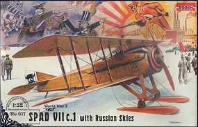 Roden Spad VII C.1 w/Skis Plastic Model Airplane Kit 1/32 Scale #rd0617 Roden Spad VII C.1 w/Skis Plastic Model Airplane Kit 1/32 Scale #rd0617