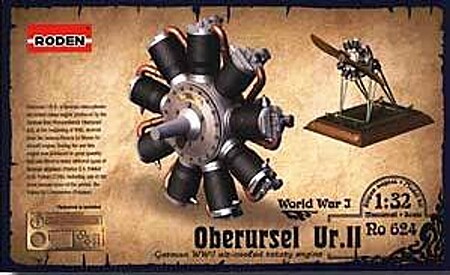 Roden Oberursel Ur.II Engine Plastic Model Engine Kit 1/32 Scale #rd0624