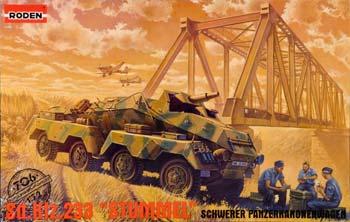 Roden Sd.Kfz.233 Stummel Plastic Model Military Vehicle Kit 1/72 Scale #rd0706