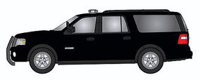 RiverPoint 2007 Ford Expedition EL SSP SUV Assembled Painted, Unlettered (black w/Modern Light Bar & Black Push Bar) HO-Scale RiverPoint 2007 Ford Expedition EL SSP SUV Assembled Painted, Unlettered (black w/Modern Light Bar & Black Push Bar) HO-Scale