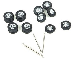 RiverPoint Whl Set 17'' DR 5-Slot Slv HO-Scale RiverPoint Whl Set 17'' DR 5-Slot Slv HO-Scale