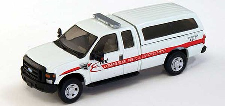 RiverPoint 2008 Ford F-250 Super Duty 4x4 Super Cab Pickup Truck, Long Box - Assembled Department of Transportation Commercial Vehicle Enforcement (white, black)