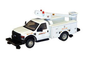 RiverPoint F-450 XL Hi-Rail Bucket Truck w/Regular Cab & Dual Rear Wheels Assembled BNSF Railway (Modern) RiverPoint F-450 XL Hi-Rail Bucket Truck w/Regular Cab & Dual Rear Wheels Assembled BNSF Railway (Modern)