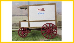 RS-Laser Milk Delivery Wagon Kit O Scale Model Railroad Vehicle #1508