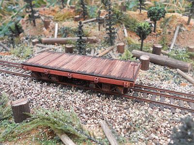 RS-Laser 24 Flat Car Kit HO Scale Model Train Freight Car #2403