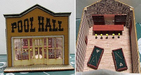 RS-Laser Pool Hall Kit N Scale Model Railroad Building Accessory #3068