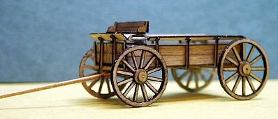 RS-Laser Horse Drawn Farm Wagon (3) N Scale Model Railroad Vehicle #3501