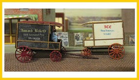 RS-Laser Delivery Wagons Kit (2) N Scale Model Railroad Vehicle #3508
